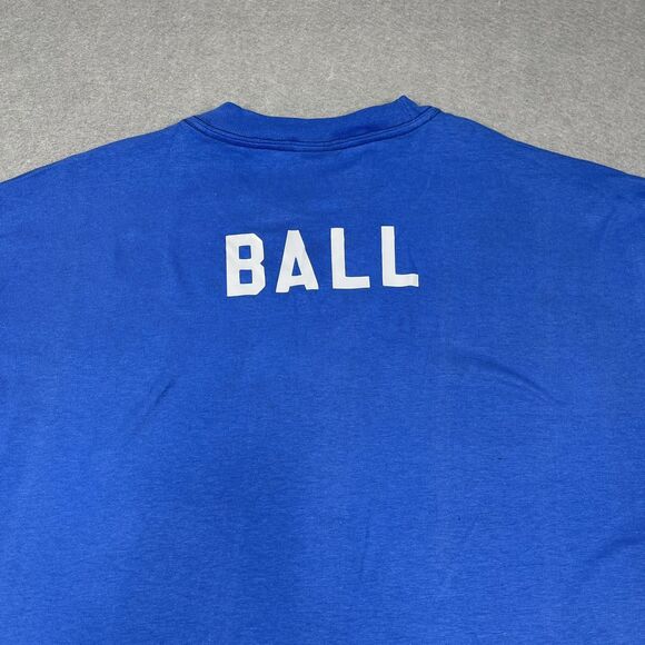 Los Angeles Dodgers Shirt Mens Large Blue Baseball Ball Boy Sideline Game Day - Picture 6 of 10